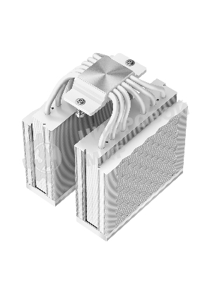 Кулер для процессора PCCooler RZ620 WH (260W, 4-pin PWM, 158мм, Al/Cu, 6x6мм, 2x120мм, 86.73CFM, 32dBA, 1800RPM, S: 1851/1700/1200/115X, AM5/AM4, белый)