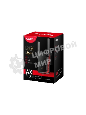 Повторитель беспроводного сигнала Cudy RE3000 AX3000 Wi-Fi черный