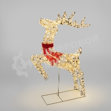 Светодиодная фигура бегущий Neon-night Олень 88см, цвет свечения теплый белый, питание от трансформатора, IP44