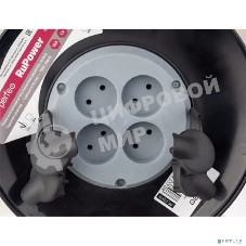 Удлинитель на катушке без заземления PERFEO RU POWER 40м 4гн 16А ПВС 2х2,5 IP44 (РБК16).