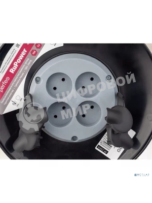 Удлинитель на катушке без заземления PERFEO RU POWER 40м 4гн 16А ПВС 2х2,5 IP44 (РБК16).