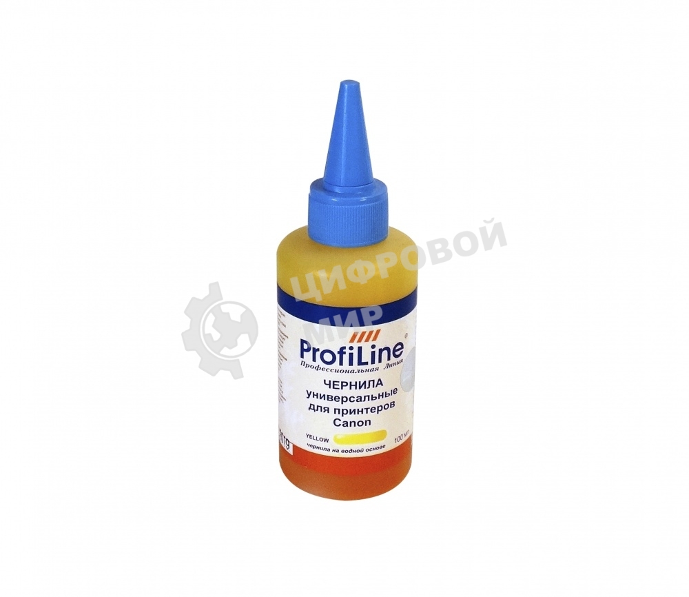Чернила для принтеров Canon универсальные Yellow 100 мл водн ProfiLine