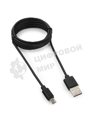 Кабель USB 2.0 Pro Гарнизон GCC-mUSB2-AMBM-1.8M, AM/microBM 5P, 1.8м, черный, пакет
