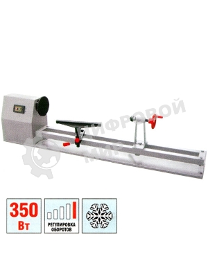 Электроинструмент ЗУБР ЗСТД-350-1000 Станок токарный по дереву, 4 скорости, длина 1000мм, d 350мм, 350Вт