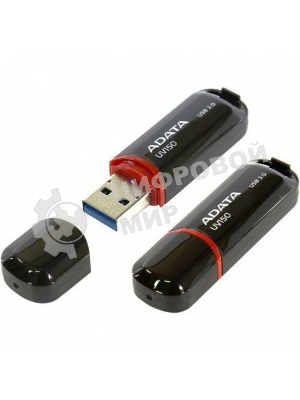 Флешка USB ADATA UV150 (AUV150-128G-RBK), 128Gb, USB 3.0, R/W 100/30, черный