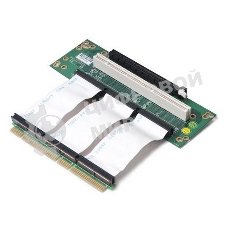 Raiser card Riser card, 2U, 2-Slot, PCI-e 16x 1slot & 64bit PCI-X,Cable Link 100мм(80H09323201B0)