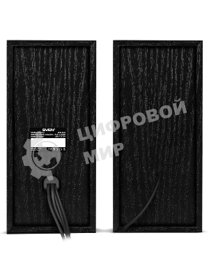 Колонки SVEN SPS-603 черный USB-порт ПК, ноутбука или адаптер 5V DC