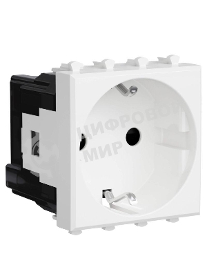 Розетка ДКС 4400002 2 мод. 2P+E Avanti 
