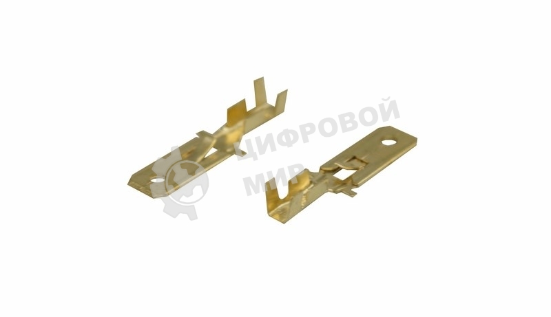 Клемма плоская Rexant штекер 6.3 мм 0,5-1.5 мм² (РП-п 1.5-(6.3) L = 25,5 мм)