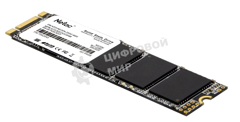 Накопитель SSD Netac N535N, 256Gb, M.2 2280, SATA-III, R/W 540/490
