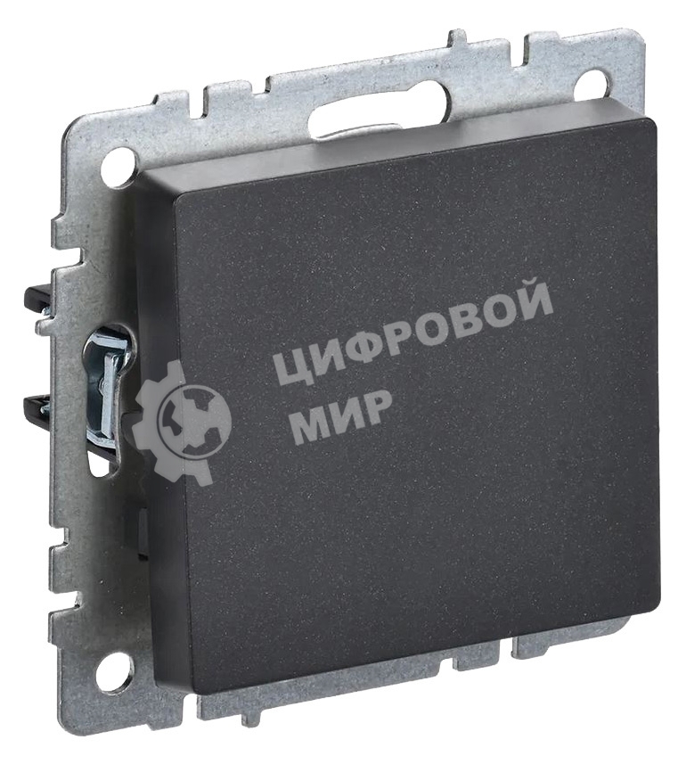 Выключатель 1-кл. IEK BRITE 10А ВС10-1-0-БрЧ черный