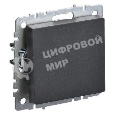 Выключатель 1-кл. IEK BRITE 10А ВС10-1-0-БрЧ черный