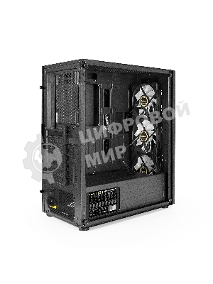 Компьютерный корпус Miditower ExeGate EVO-9205-NPX600 (ATX, БП 600NPX с вент. 12 см, с окном, 1*USB+1*USB 3.0, аудио, 3 вент. 12см с RGb подсветкой)