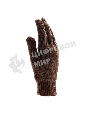 Перчатки трикотажные Сибртех двойные, полушерстяные, с ПВХ покрытием