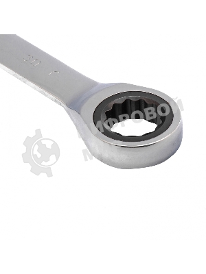 Ключ комбинированный трещоточный Matrix, 30 мм, CrV зеркальный хром