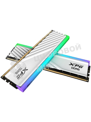 Оперативная память XPG Lancer Blade, DDR5, 32GB (2x16GB), 6400MHz, CL32, DIMM, с радиаторами, RGB, белый