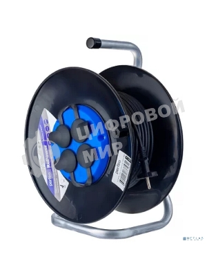 Удлинитель на катушке без заземления PERFEO RU POWER 50м 4гн 16А ПВС 2х1,5 IP44 (РБК16).