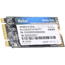 Накопитель SSD Netac N930ES, 512Gb, PCIe 3.1 x2, M.2 2242, NVMe, R/W 1650/1500