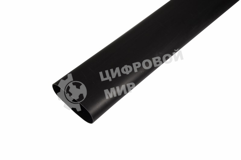 Термоусаживаемая трубка клеевая Rexant 75,0/22,0 мм, (3-4:1) черная, упаковка 2 шт. по 1 м