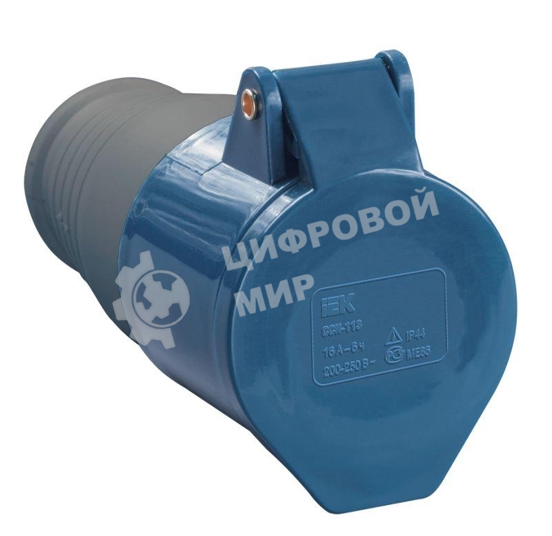 Розетка кабельная 32А 220В 2P+PE ССИ-223 IP44 IEK PSR21-032-3