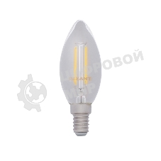 Лампа светодиодная филаментная Rexant Свеча CN35 7.5 Вт 600 Лм 4000K E14 прозрачная колба