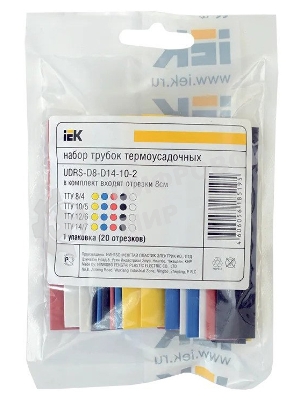 Набор ТТУ 2/1, 4/2, 6/3, 8/4 З, С, К, Ч, Б 20х8см/упак IEK