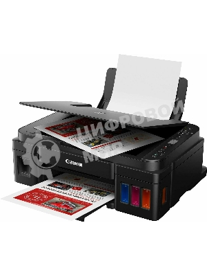 МФУ струйное Canon PIXMA G3410 (2315C009), A4, цветное, печ. 8.8 стр/мин (ч/б) 5 стр/мин (цвет), скан. до 19 стр/мин., 4800x1200 dpi (принтер) 1200х600 dpi (сканер), USB, Wi-Fi
