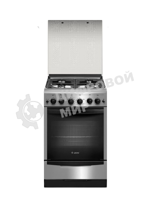 Плита газовая Gefest ПГ 5100-02 0004 серебристый, конфорок 4 шт, духовка 52 л, 50 см x 85 см x 58.5 см
