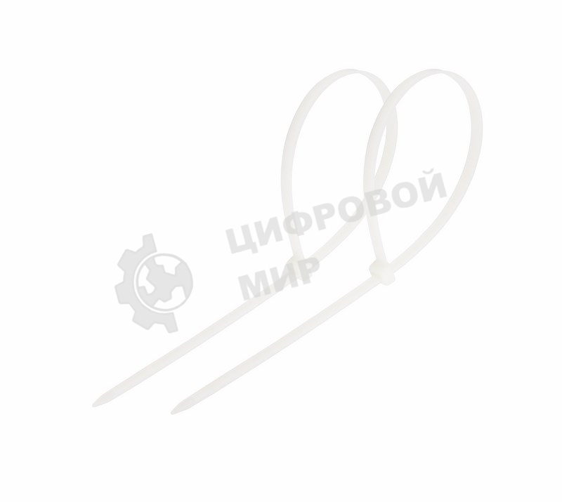 Хомут-стяжка кабельная нейлоновая Rexant 150 x3,6 мм, белая, упаковка 100 шт.