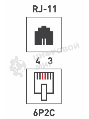 Рoзетка телефонная внешняя PROconnect, 1 порт RJ-11(6P-2C), категория 3, (50 шт/уп)
