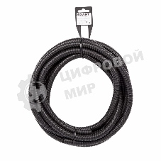 Труба автомобильная гофрированная ПП Rexant Ø12,7 мм, разрезная, бухта 5 м/уп.