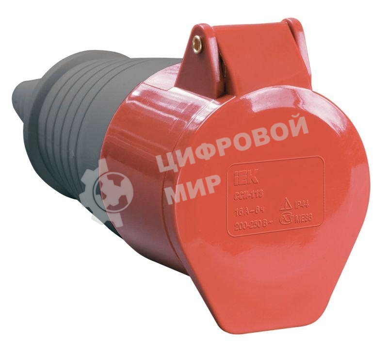 Розетка кабельная 32А 380В 3P+PЕ ССИ-224 IP44 IEK PSR22-032-4