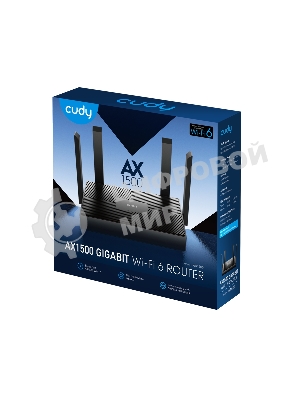 Роутер беспроводной Cudy WR1500 AX1500 10/100/1000 черный