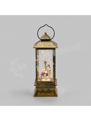 Декоративный фонарь Neon-night (фигура) с эффектом снегопада и подсветкой Семья снеговиков