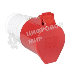 Розетка кабельная 32А 380В 3P+РЕ IP44 (224) EKF ps-224-32-380