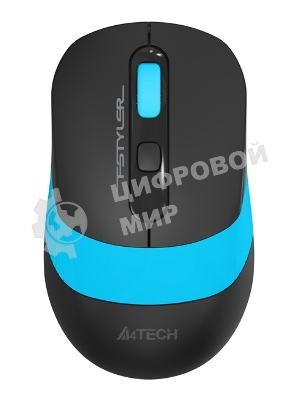 Мышь беспроводная A4Tech Fstyler FG10S черный/синий, 2000 dpi, радиоканал, USB, кнопки - 4