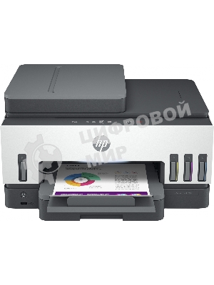 МФУ струйное HP Smart Tank 790 (4WF66A), A4, цветной, печ. до 15 стр/мин. (ч/б) до 9 стр/мин. (цвет), 1200 x 1200 dpi (ч/б печать, скан.) 1200 x 4800 dpi (цвет), USB, Wi-Fi, BlueTooth, Air Print, Mopria