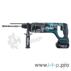 Перфоратор Makita DHR241RFE Перфоратор ак ,SDS+, 18В,2 х 3А ч Li-ion,3реж,1.9Дж,0-4000у\м,3.5кг,чем,подсв,совмест с 4 А ч Li-ion