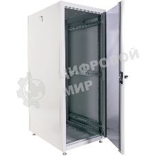 Шкаф телекоммуникационный напольный ЭКОНОМ 18U (600 600) дверь стекло, дверь металл