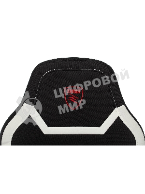 Кресло Zombie 10 черный/белый, экокожа, 120 кг, механизм качания