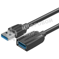 Кабель-удлинитель Vention USB 3.0 AM/AF - 1м Black Edition