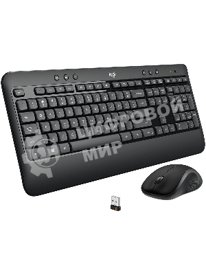 Комплект клавиатура+мышь беспроводной LOGITECH MK540 Advanced black (USB, 1000dpi) (920-008686)
