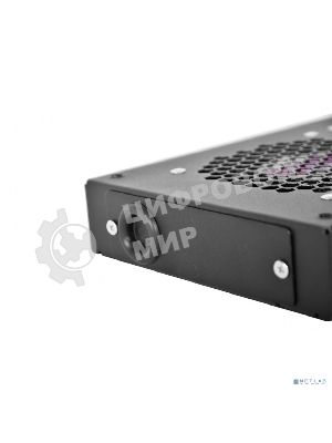 Модуль вентиляторный ЦМО, 3 вентилятора, колодка, черный R-FAN-3J-9005