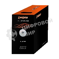 Кабель Exegate EX186134RUS UTP 4 пары кат.6 Exegate CCA, 305м pullbox, серый
