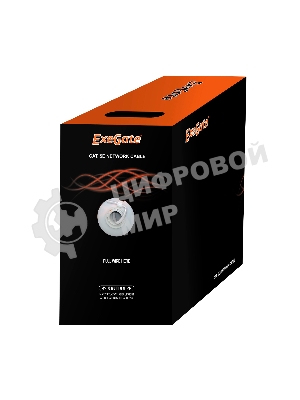Кабель Exegate EX186134RUS UTP 4 пары кат.6 Exegate CCA, 305м pullbox, серый