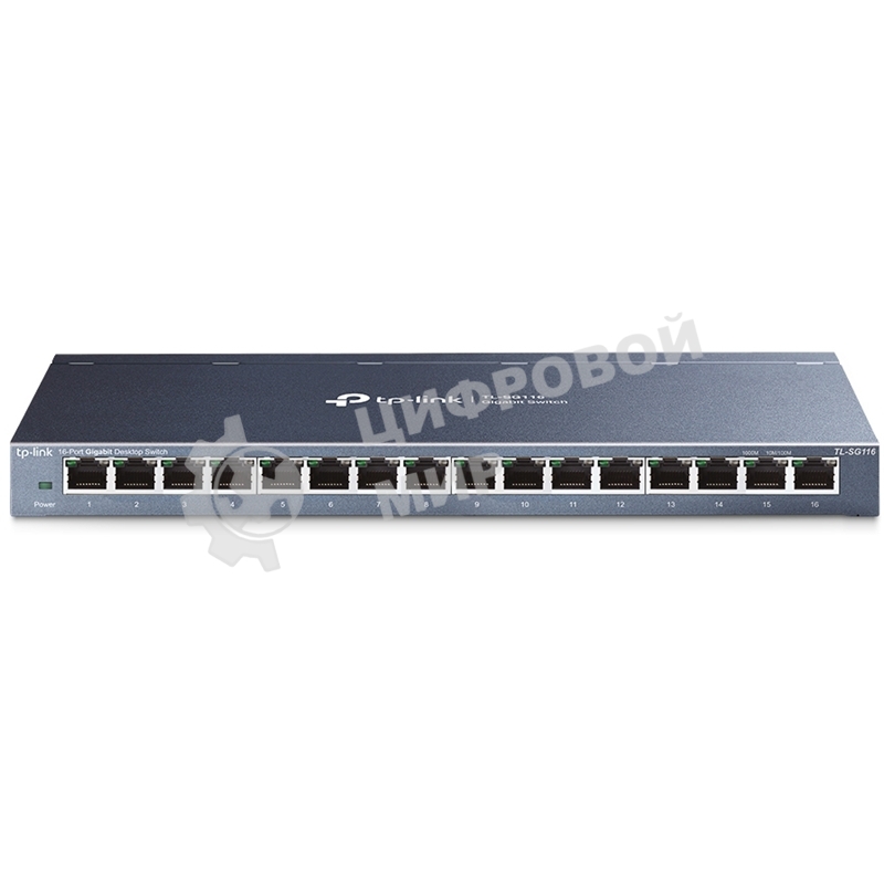 Коммутатор TP-Link TL-SG116 16-портовый гигабитный настольный коммутатор