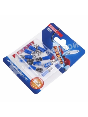 Клемма плоская Rexant, изолированная гнездо - 7.4 мм, 1.5-2.5 мм², (РПи-м 2.5-(6.3)/РПИм 2-250/FDD2-250), в упак. 10 шт.