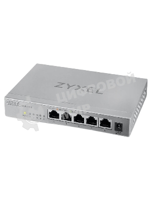 Коммутатор мультигигабитный Zyxel MG-105, 5x1/2,5GE, настольный, бесшумный