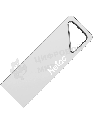 Флешка USB Netac U326 (NT03U326N-064G-20PN), 64Gb, USB 2.0, R/W 50/15, серебристый