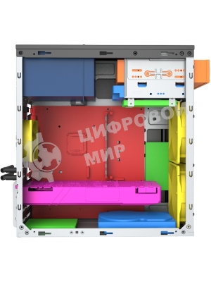 Компьютерный корпус с блоком питания 500Вт./Case Foxline FL-702, mATX, 1x5.25EXT, 1x3.5EXT, 2x3.5INT, 2xUSB 2.0, HDA, w/o FAN, w/500W ATX PSU, w/1.2m EU pwr cord